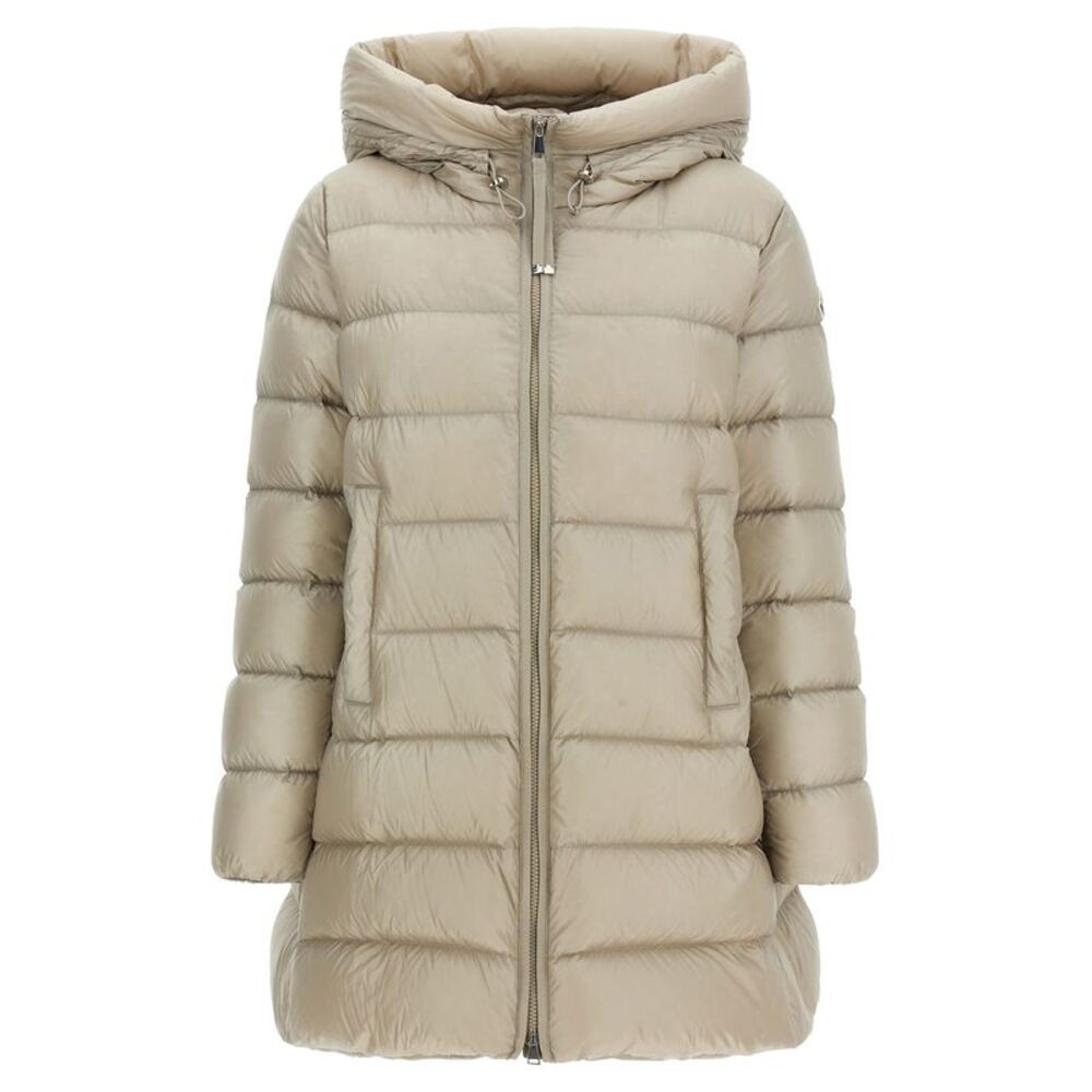 Moncler Beige Polyamide Full-Length Women's Jacket